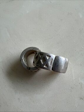 Sterling Silver Geometric Hoop Earrings